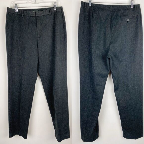 DOCKERS Recode Gray Classic Flat Front Straight Leg Dress Pants - Size 14M - Picture 2 of 7